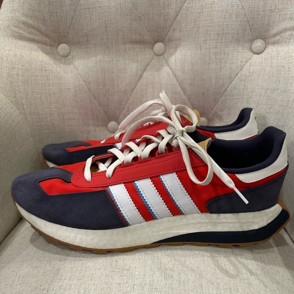 Adidas Retropy E5 Men’s 13 Red White Blue GY4487 Retro Patriotic Classic Futbol